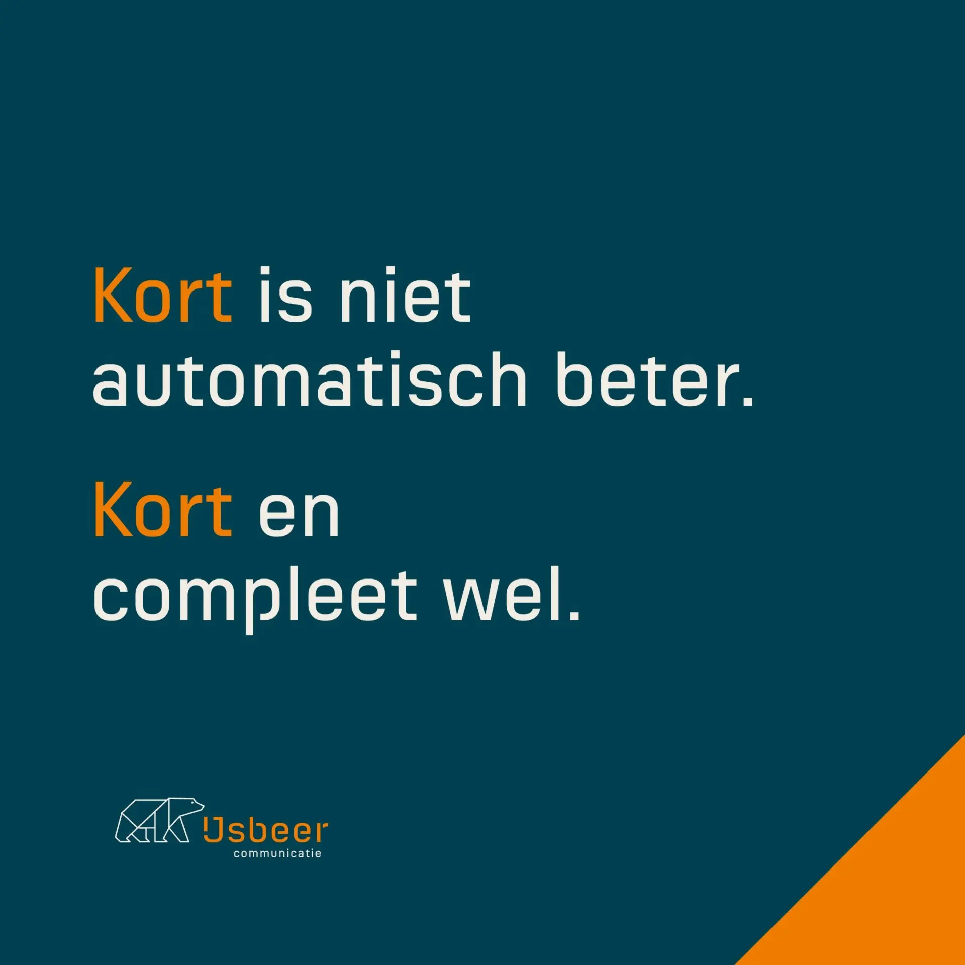 Ijsbeer Quote Kort Square